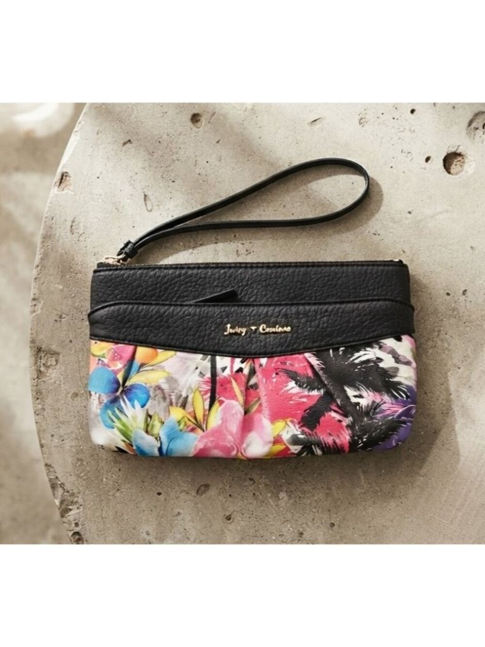Juicy Couture Tropical Floral Wristlet - Picture 1 of 7
